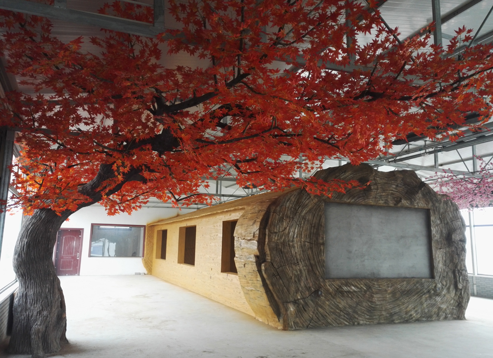 仿真红枫树景观