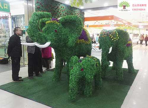 植物造型雕塑大象